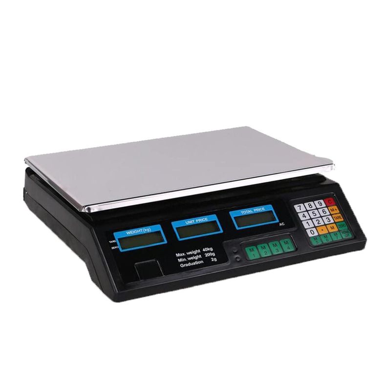 Pesa Balanza Digital Electronica 40Kg Bascula De Precios-0