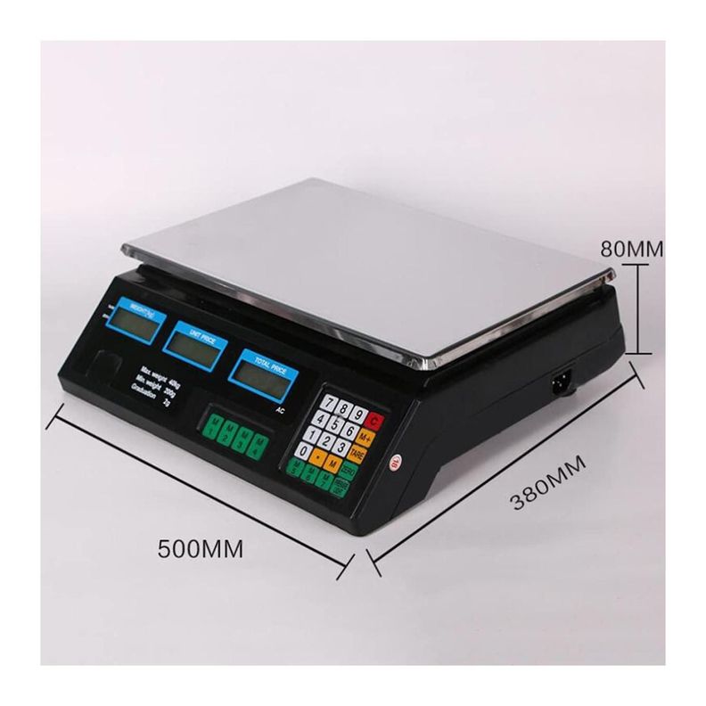 Pesa Balanza Digital Electronica 40Kg Bascula De Precios-1