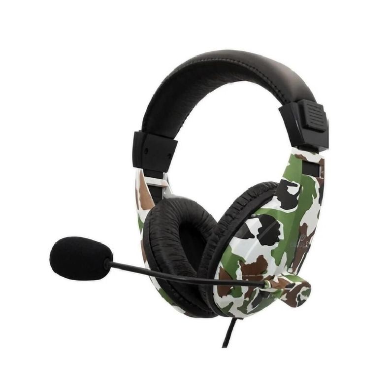 Audifonos Gamer OverEar Jack 3.5mm Mimetizado XUP551 Verde