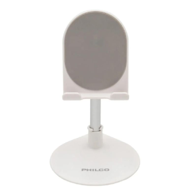 Soporte Sobremesa Para Celular Ajustable Blanco