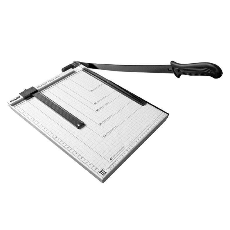 Guillotina Metalica Para Papel B4 A4 B5 A5 B6 B7 Ajustable  Blanco