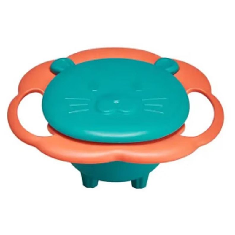 Plato Antiderrame Gira 360° Multicolor Para Bebes-0