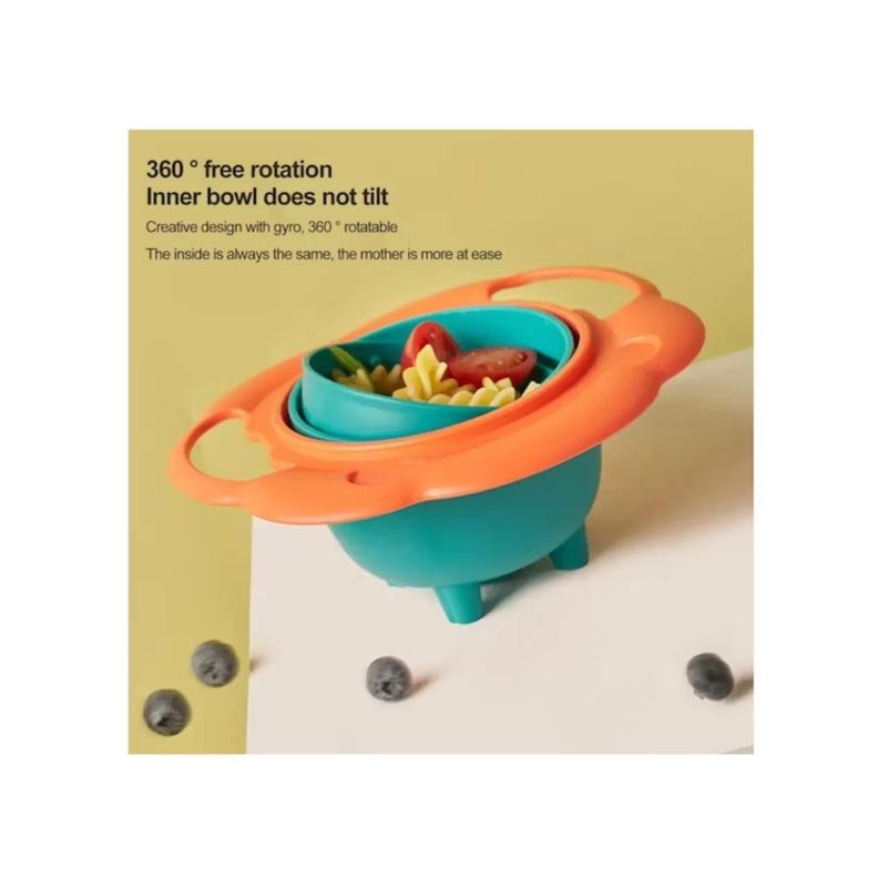Plato Antiderrame Gira 360° Multicolor Para Bebes-1