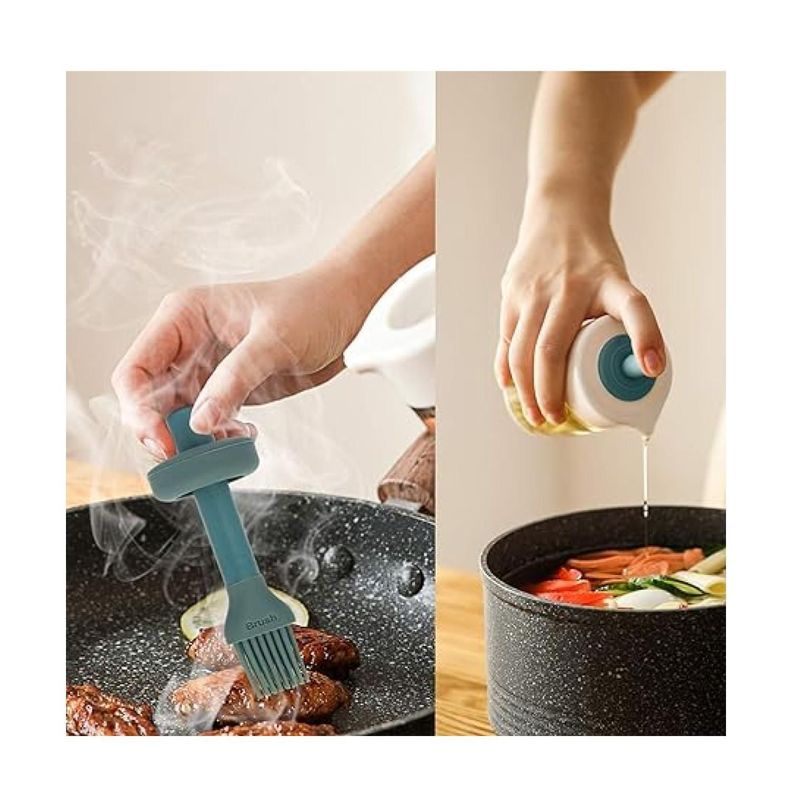 Dispensador De Aceite Con Brocha Botella De Aceite Cocina-3