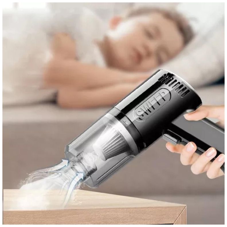 Aspiradora Portatil De Mano Para Hogar Automovil 120W-2
