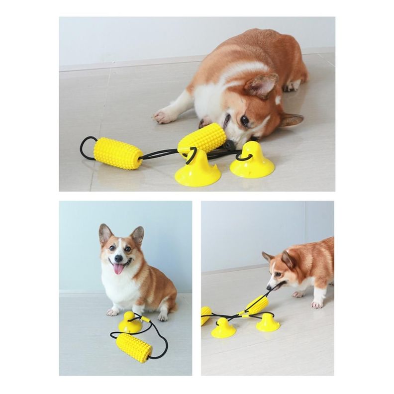Juguete Con Ventosa Para Halar Y Morder Perros Mascotas-2