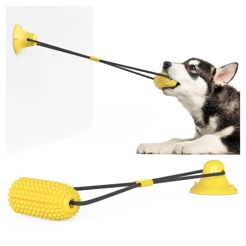 Juguete Con Ventosa Para Halar Y Morder Perros Mascotas-3