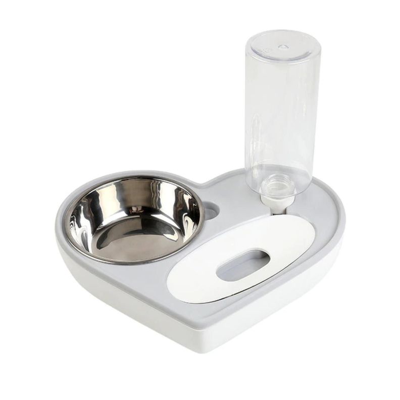 Plato Tazon Comida Para Mascotas Dispensador Agua Automatico-0
