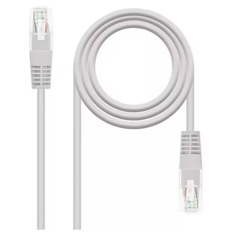 Cable De Red UTP 6E 5Mts Gris Gris Claro