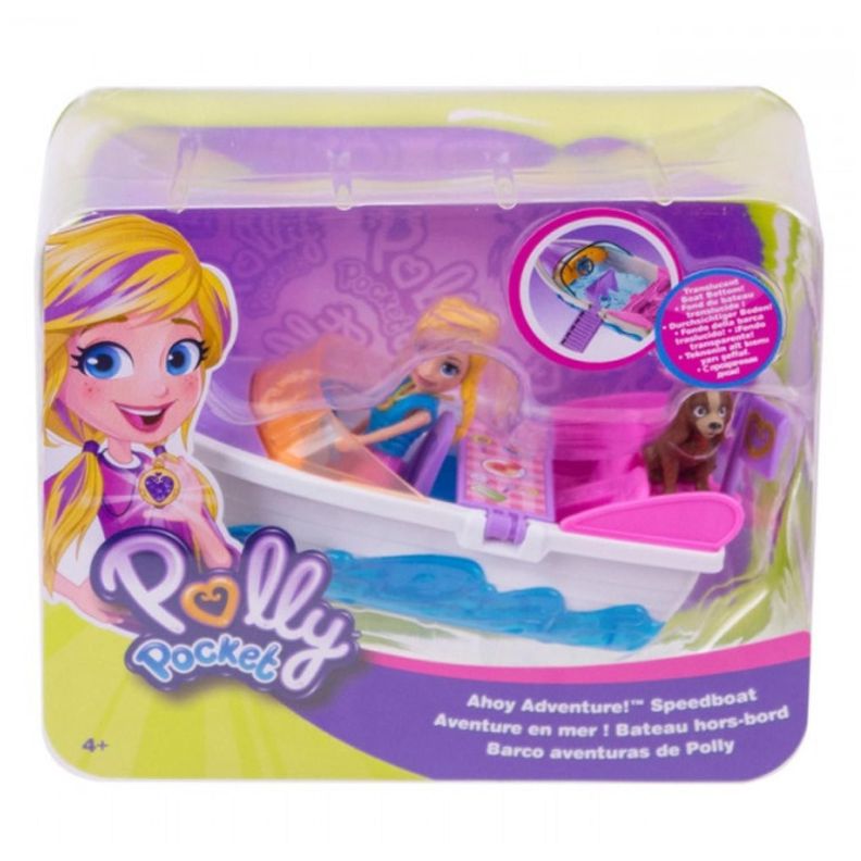 Juguete Aventura Acuatica Lancha Infantil Polly Pocket Blanco