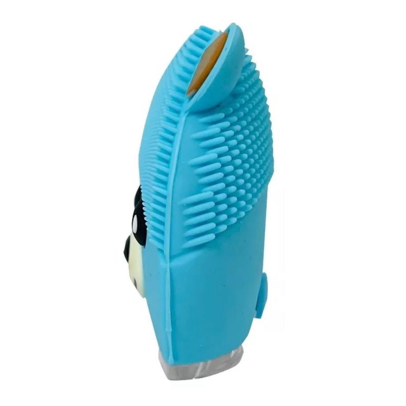 Cepillo Limpieza Facial Sonico De Silicona USB Osito Azul-2