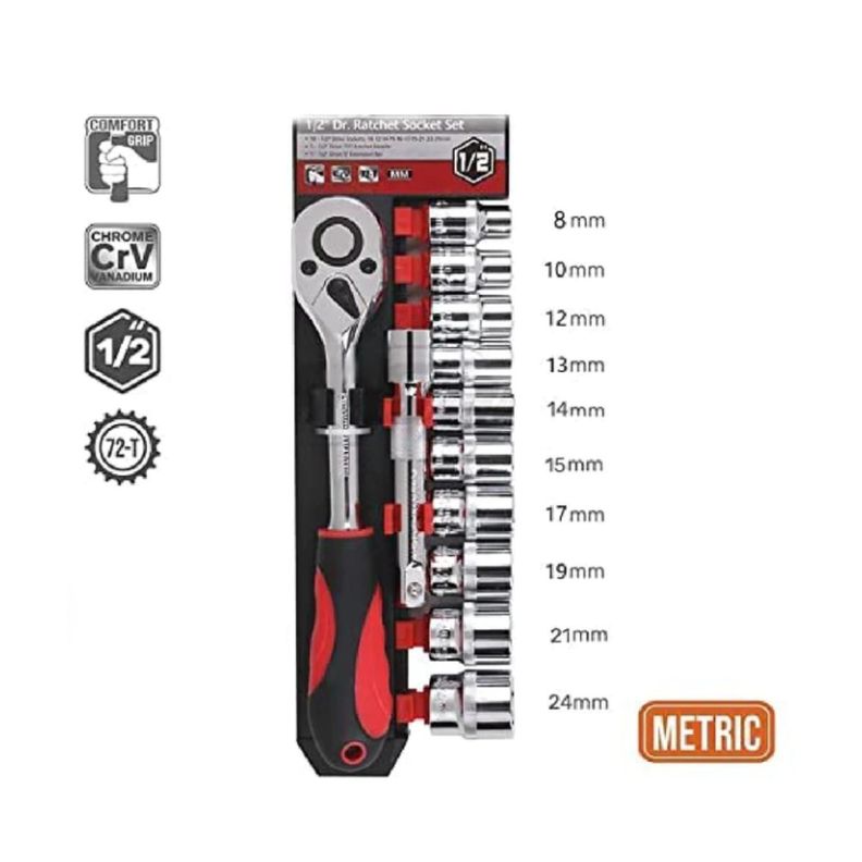 Kit Juego De Dados 12 En 1 Con Llave Profesional-2
