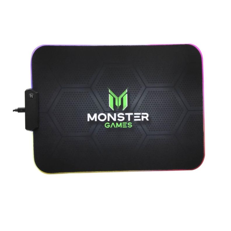 MousePad Gamer USB RGB 35x25cm Negro Speed  Negro [ 1 ]
