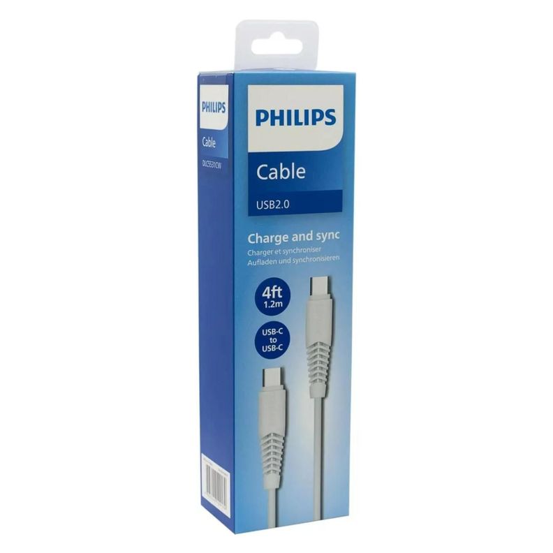 Cable Carga Rapida USB C A USB C 120cm Blanco 2DLC5531CB