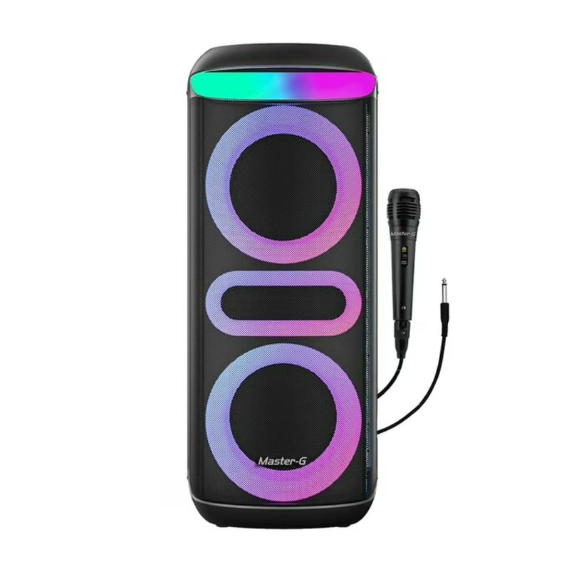 Parlante Bluetooth Portatil 60W Karaoke LED Zeus Master-G