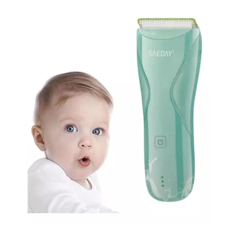 Maquina Corta Pelo Para Bebes Inalambrico IPX7 Celeste
