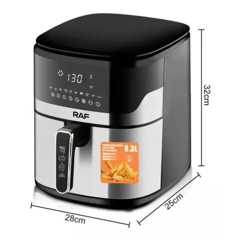 Freidora De Aire Air Fryer 8300ml Bascula Gramera R5375 Raf-1