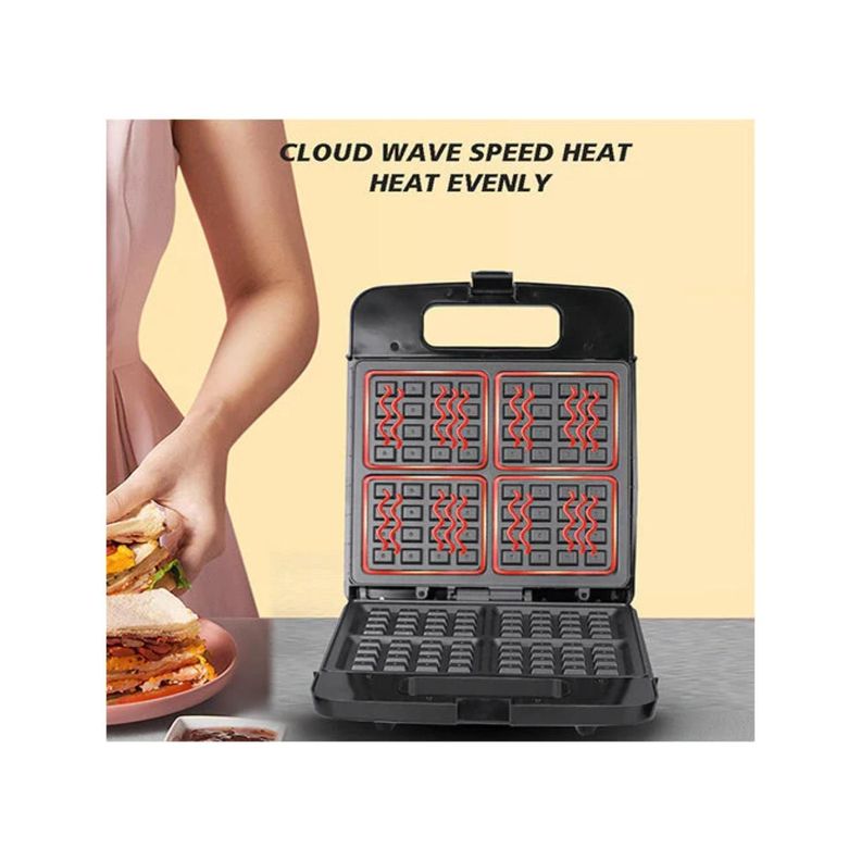 Waflera Electrica 4 Rebanadas Waffle Maker R521-3