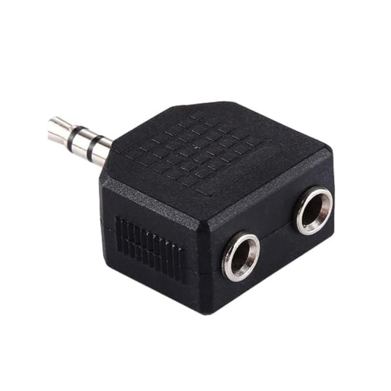 Adaptador De Audio 2 En 1 2 Hembras 3.5mm-0