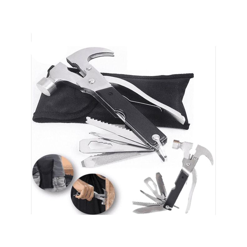 Kit De Martillo Multifuncional 18 En 1 Para Viajes Y Hogar-3