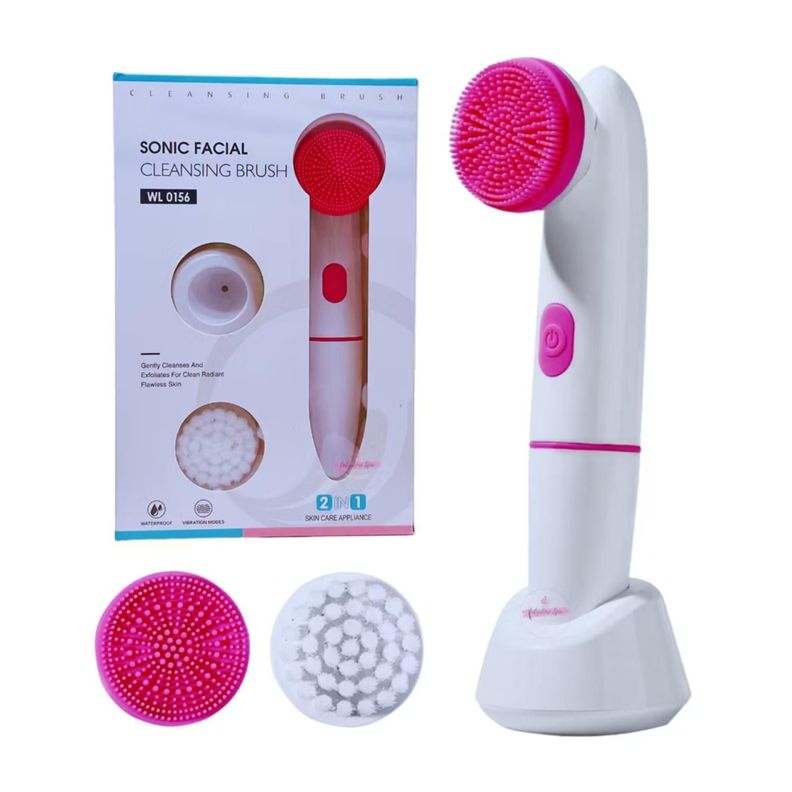 Cepillo De Limpieza Facial Sonic 2 En 1 Blanco WL0156-3