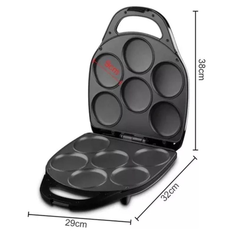 Maquina De 6 Muffins Mini Panqueques Pasteles 1400W R556 Raf-2