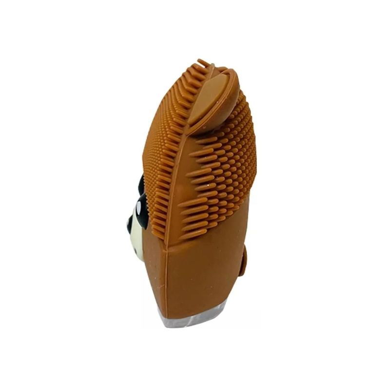 Cepillo Limpieza Facial Sonico De Silicona USB Osito Cafe-2
