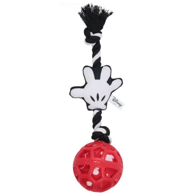 Juguete Interactivo Para Mascotas Cuerda Y Pelota Rojo MM-1