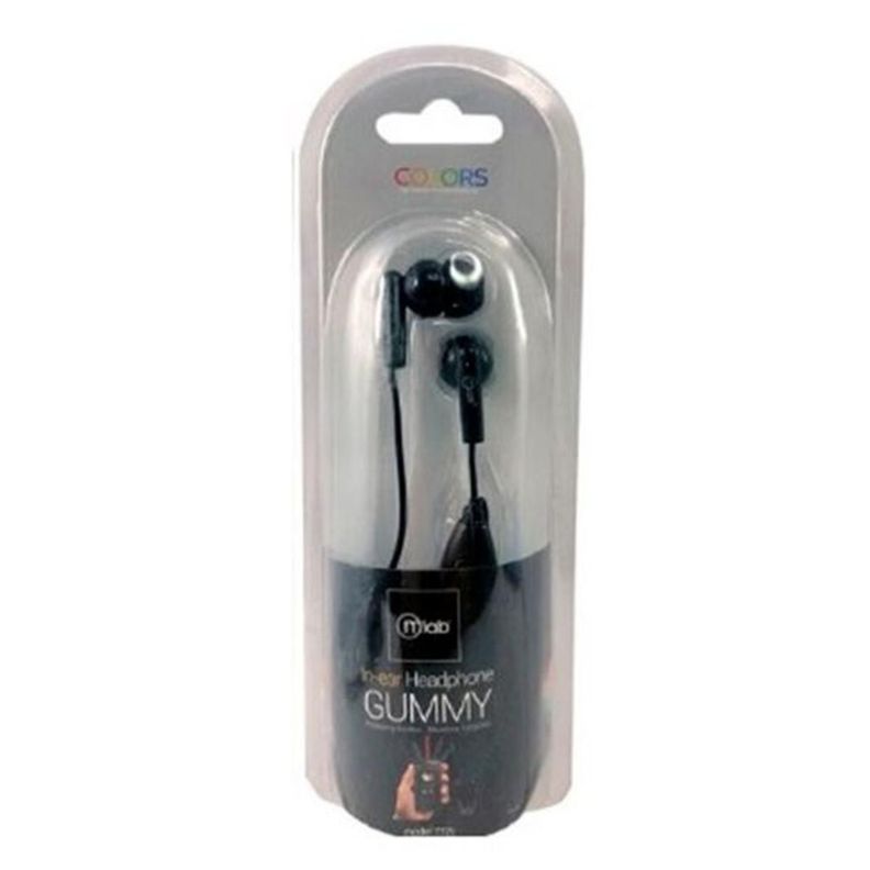 Audifonos Manos Libres Jack 3.5 In Ear Negro Gummy