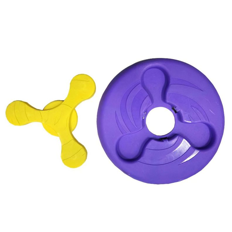 Juguete Frisbee 2 En 1 Para Mascotas Aire Libre-1