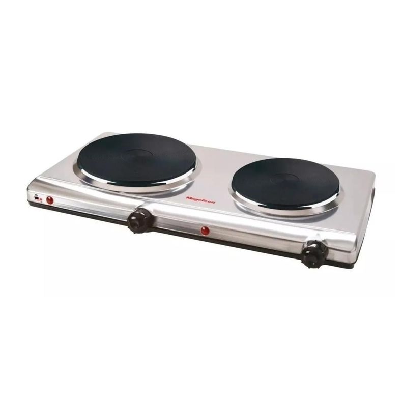 Cocina Encimera Electrica 2 Platos 22500W Dinamic Inox Duo Gris