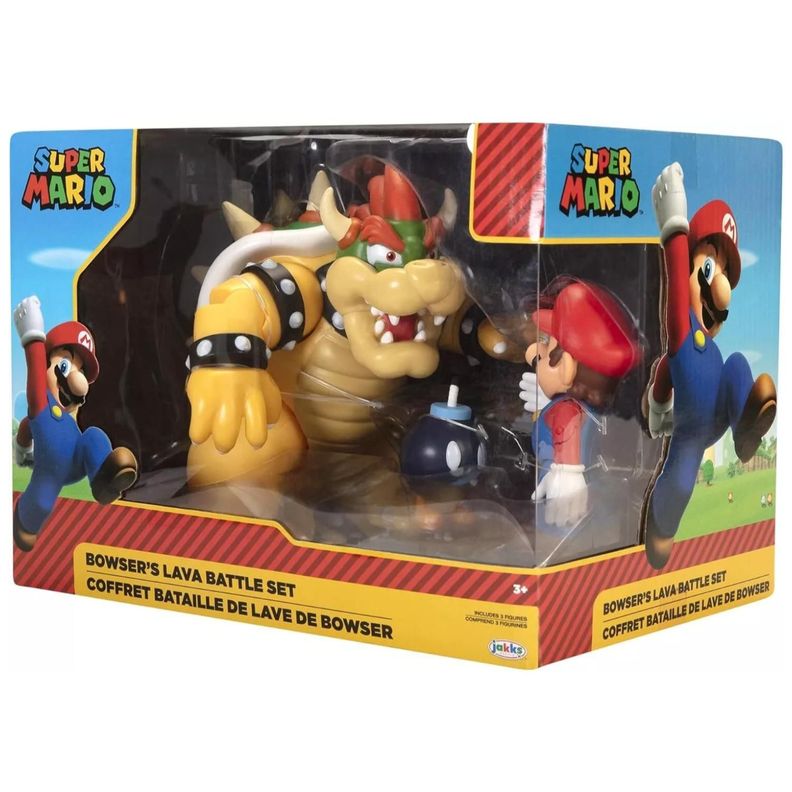 Juguete Figuras Set Batalla Lava Browser Mario Bros Infantil-0