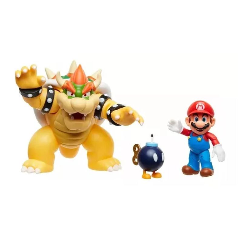 Juguete Figuras Set Batalla Lava Browser Mario Bros Infantil-2