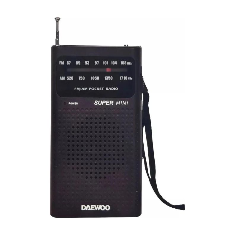 Radio De Bolsillo Am Fm Negro Di213 Daewoo