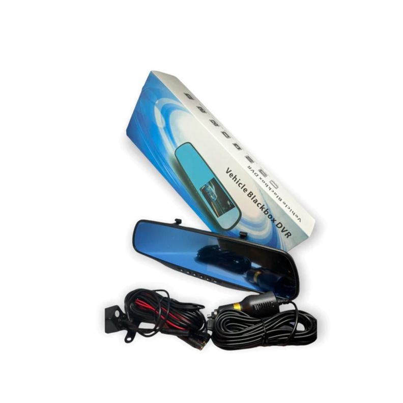 Espejo Retrovisor Con Camara Frontal Y Trasera HD Cableado-3