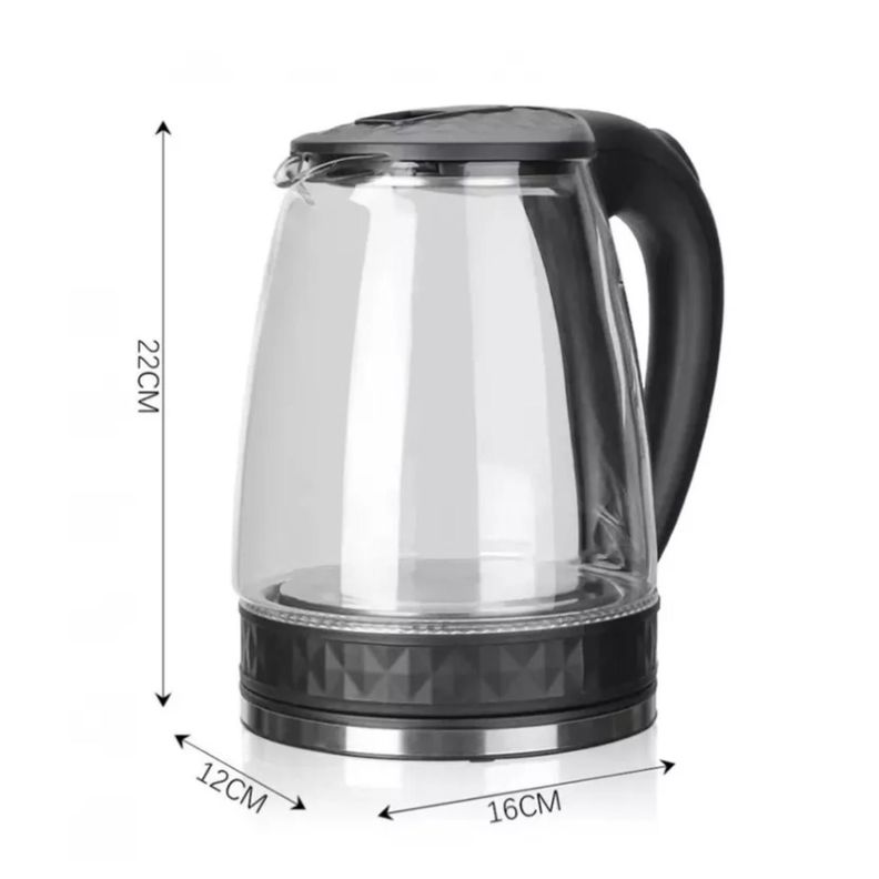 Hervidor Electrico 2000W Vidrio Transparente 2000ml R7865-3
