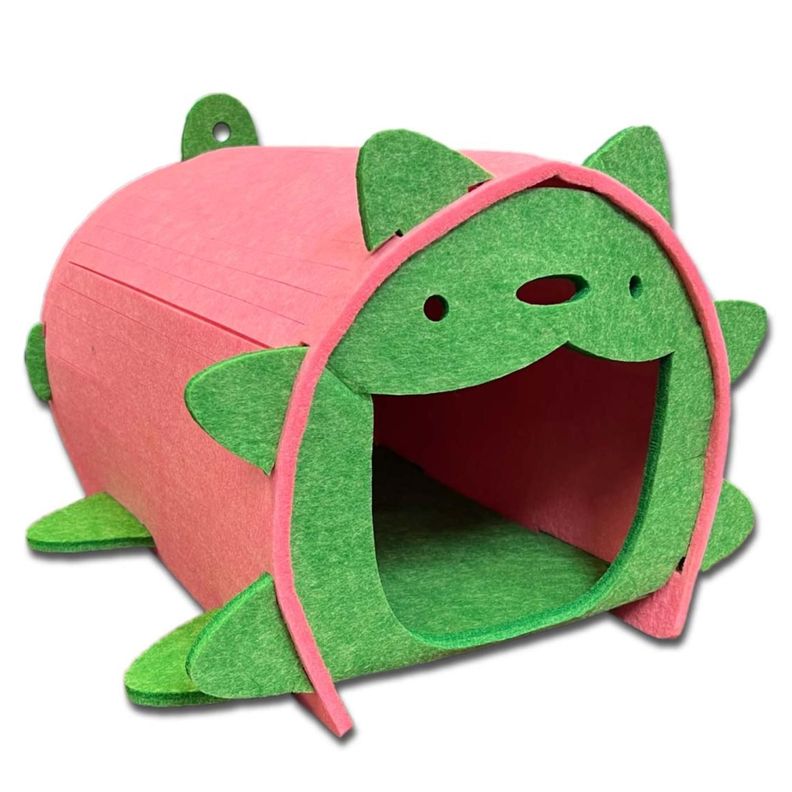 Casa Para Gato Mascota De Fieltro Tipo Flor