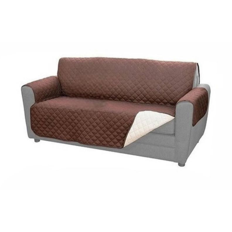 Funda Cobertor Protector Para Sofa Sillon 2 Cuerpos Reversible-0
