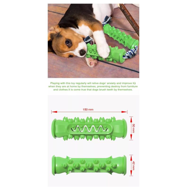 Juguete Para Morder Jugar De Goma Doble Para Perros-2