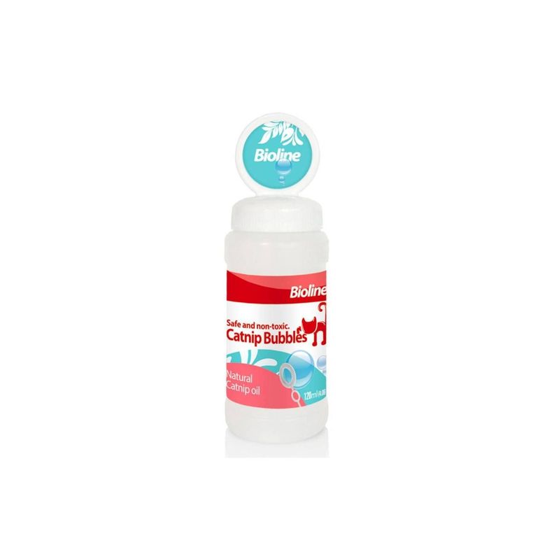 Burbujas Catnip Para Jugar Gato Mascota De Hierba Gatera Bioline-0
