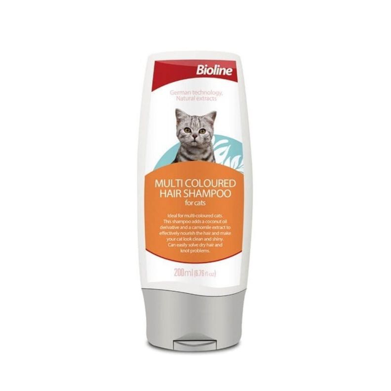 Shampoo Para Gatos Con Pelaje Colorido 200ml Bioline-1