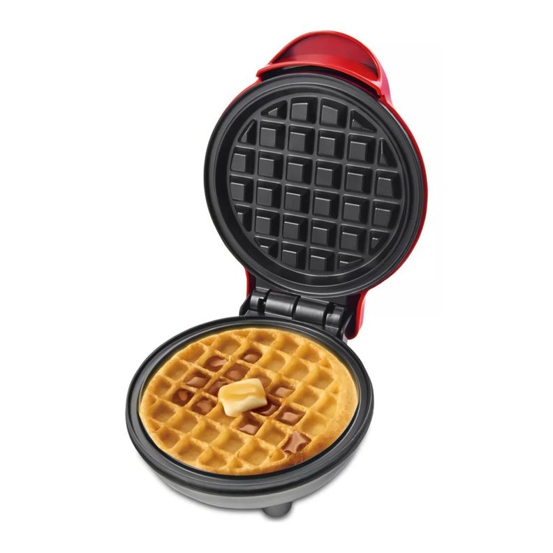 Mini Maquina Para Waffles Antiadherente 500W Roja R591 Raf-0