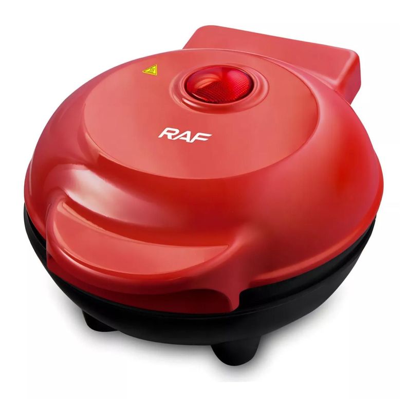 Mini Maquina Para Waffles Antiadherente 500W Roja R591 Raf-1