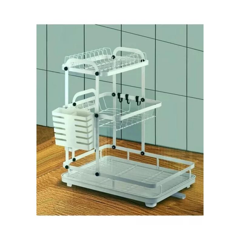 Rack Organizador Escurridor De Loza Platos 3 Niveles Mj-3042-1