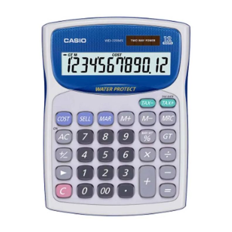 Calculadora De Escritorio 12 Digitos Blanco WD-220MS-WE-0