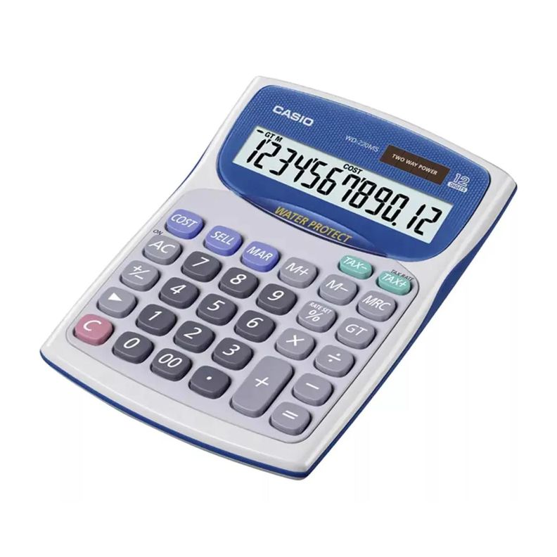 Calculadora De Escritorio 12 Digitos Blanco WD-220MS-WE-1