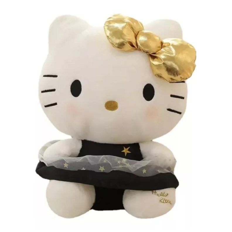 Juguete Peluche Hello Kitty 23cm Vestido Negro Infantil-0