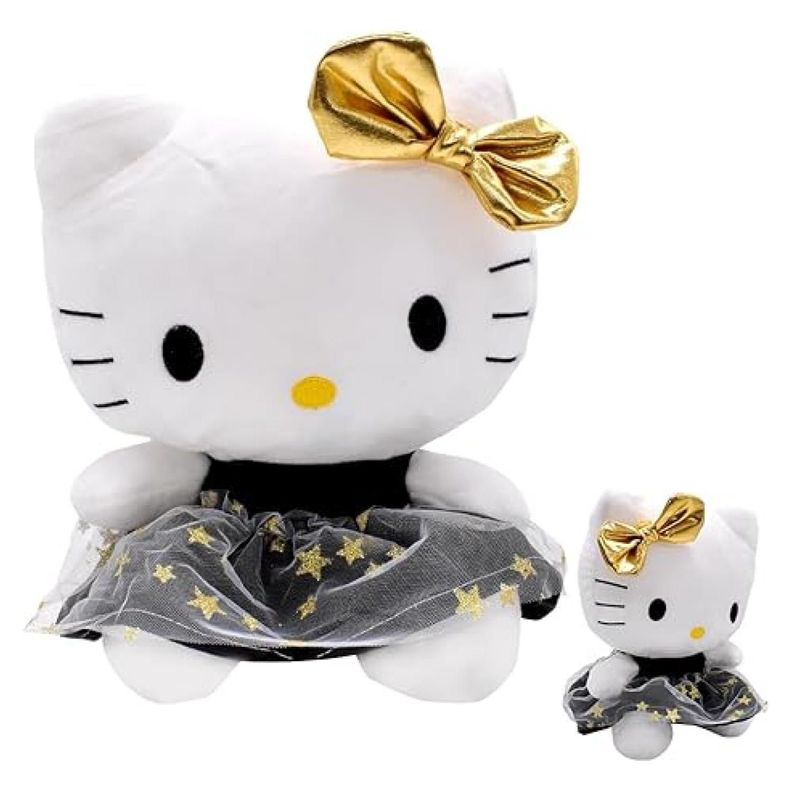 Juguete Peluche Hello Kitty 23cm Vestido Negro Infantil-1