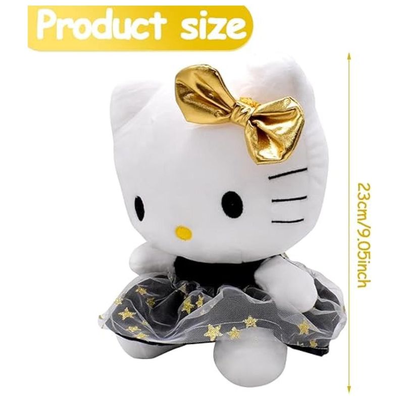 Juguete Peluche Hello Kitty 23cm Vestido Negro Infantil-2