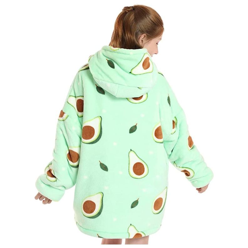 Poleron De Polar Manta Para Invierno Infantil Verde Palta-2